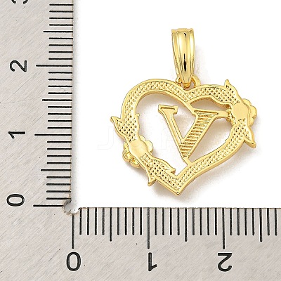 Heart Brass Pendants KK-I714-04G-V-1