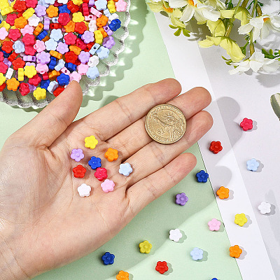Opaque Acrylic Beads MACR-SP0002-06B-1