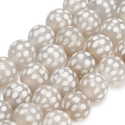 Tibetan Style dZi Beads Strands GG-NH0001-A04-10MM-1