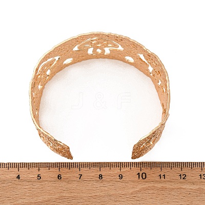 304 Stainless Steel Cuff Bangles BJEW-B135-01C-G-1