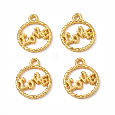 Rack Plating Alloy Pendants PALLOY-I215-07G-1