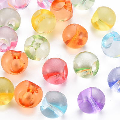 1-Hole Transparent Acrylic Buttons TACR-S154-50B-1
