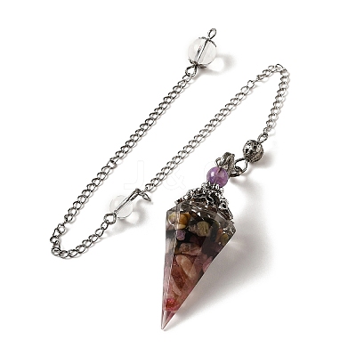 Natural Tourmaline Dowsing Pendulum Big Pendants G-H285-02P-06-1