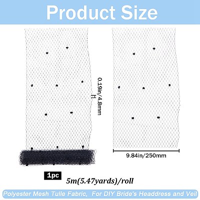 Elastic Polyester Deco Mesh Ribbons DIY-GF0009-01A-1