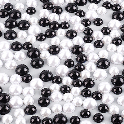 ABS Plastic Imitation Pearl Cabochons SACR-OC0001-02-1