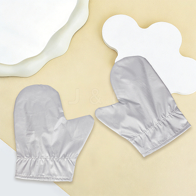 2 Pairs Polyester Microwave Oven Protective Gloves AJEW-CY0002-88-1