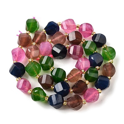 Natural Quartz Dyed Beads Strands G-U023-A02-11-1