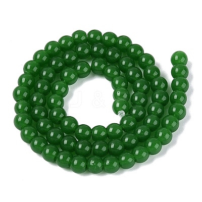 Imitation Jade Glass Beads Strands GLAA-T032-J6mm-09-1
