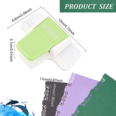 Mini Plastic Craft Punch for Scrapbooking & Paper Crafts DIY-WH0349-57B-1