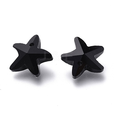 Faceted Glass Charms GLAA-H101-A-09-1