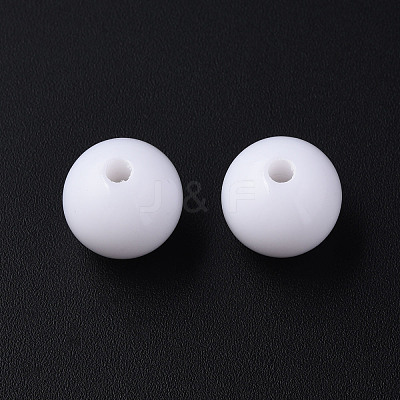 Opaque Acrylic Beads X-MACR-S370-C8mm-01-1
