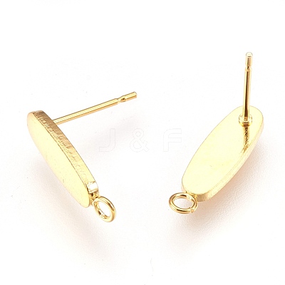 304 Stainless Steel Stud Earring Findings STAS-G176-04G-1
