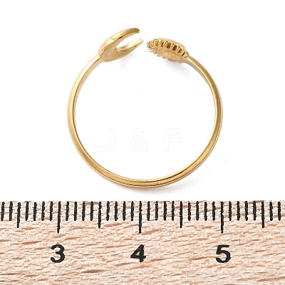 304 Stainless Steel Finger Rings AJEW-Z009-02B-G-1