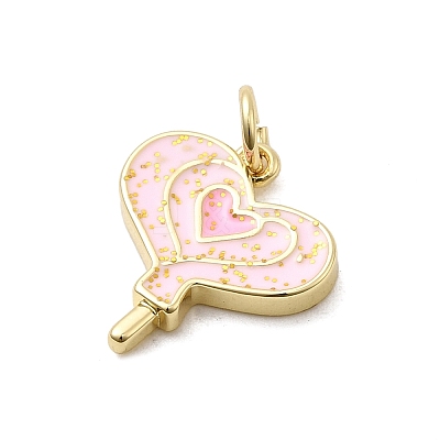 Brass Enamel Pendants KK-P338-32G-02-1