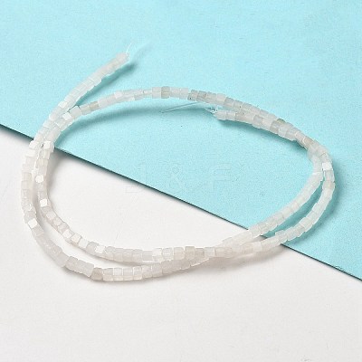 Natural White Jade Beads Strands G-B064-A28-1