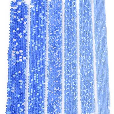 Transparent Glass Beads Strands EGLA-A044-T2mm-MB14-1