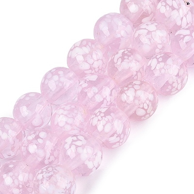 Handmade Lampwork Beads Strands LAMP-Q041-11I-1