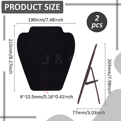 Cardboard & Flannel Display Stands ODIS-WH0061-57-1