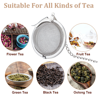 Round Stainless Steel Mesh Tea Infuser STAS-UN0002-26-1