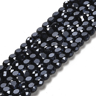 Electroplate Glass Beads EGLA-D028-18-1