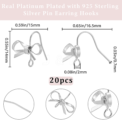 20Pcs Brass Earring Hooks KK-BBC0020-59-1