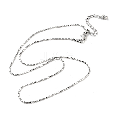 Brass Column Link Chain Necklaces NJEW-Q344-02P-1