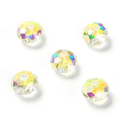 Electroplate Glass Beads RGLA-L024-H-001AB-A-1