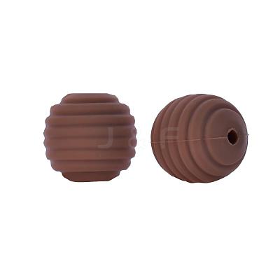 Thread Honeycomb Silicone Beads SI-JX0024A-38-1