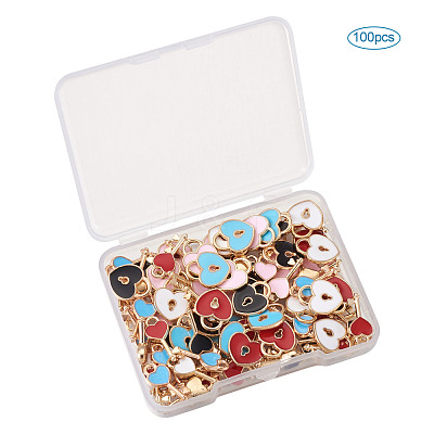 Alloy Enamel Pendants ENAM-TA0002-22-1