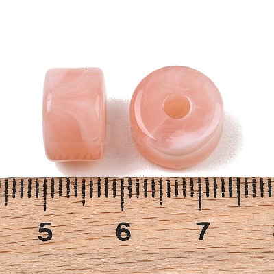 Two-Color Opaque Acrylic Imitation Gemstone Beads AC-CBA3EFE-02E-1