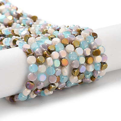 Electroplate Glass Beads X-EGLA-P056-01D-1
