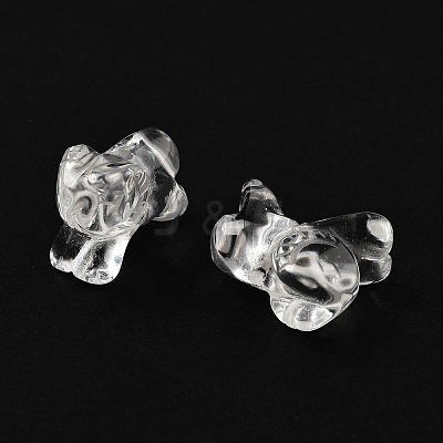 Chinese Zodiac Natural Quartz Crystal Carved Beads G-D300-01E-1