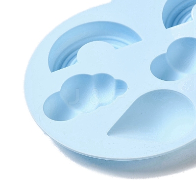 Cloud with Teardrop & Cloud & Rainbow Pattern DIY Fondant Silicone Molds LS-DIY-G114-02-1