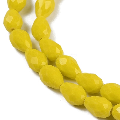 Opaque Solid Color Beads Strands EGLA-N013-P6mm-D06-1