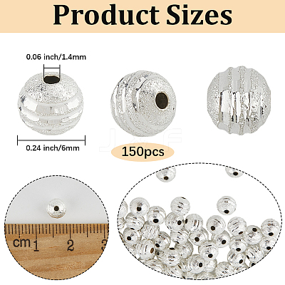 150Pcs Rack Plating Brass Beads KK-LT0001-01-1