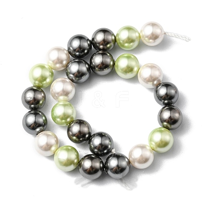 Shell Pearl Colorful Beads Strands BSHE-S605-8mm-M-1