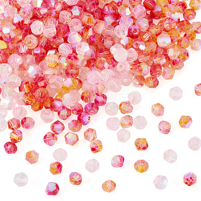 390Pcs 3 Colors Transparent Colours Glass Seed Beads GLAA-TA0003-76B-1