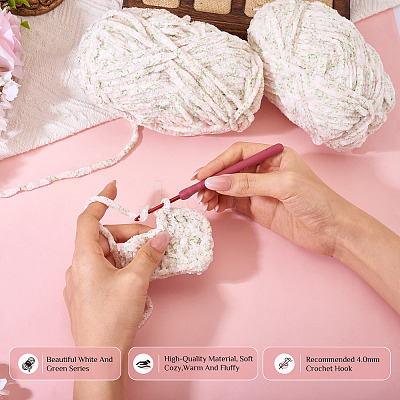 2 Skeins
Polyester Yarn for Knitting & Crochet OCOR-TA0003-10-1
