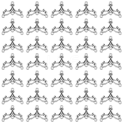 40Pcs Tibetan Style Alloy Chandelier Components FIND-SC0023-76-1