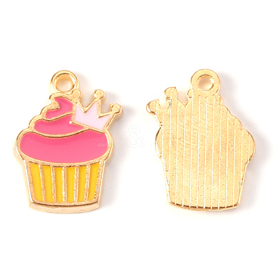 Alloy Enamel Pendants ENAM-N054-35B-RS-1