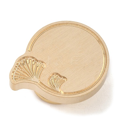 Geometric Leaf Frame Brass Stamp Heads AJEW-H149-03G-03-1