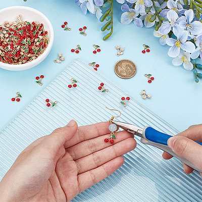 110Pcs Alloy Enamel Charms ENAM-ME0001-44-1
