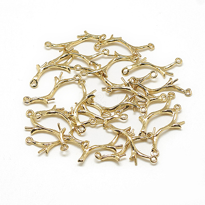 Brass Peg Bails Pendants X-KK-T032-144G-1