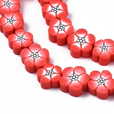 Handmade Polymer Clay Beads Strands CLAY-S096-042B-1