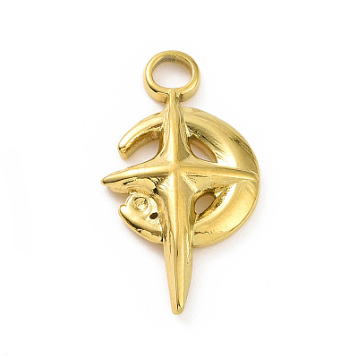 Ion Plating(IP) 304 Stainless Steel Pendant Rhinestone Settings STAS-C003-01G-1