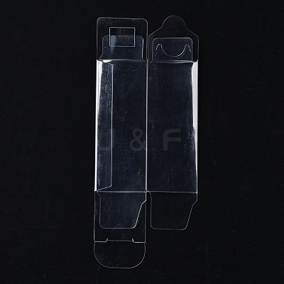 Rectangle Transparent Plastic PVC Box Gift Packaging CON-F013-01A-1