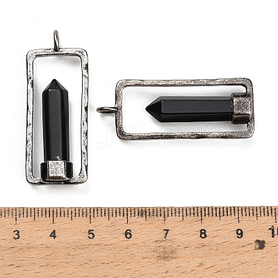 Natural Obsidian Pendants GG-CBACC2B-06AS-01-1
