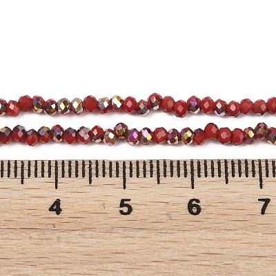 Electroplate Glass Beads Stradns EGLA-H114-02A-02-1