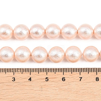 Wrinkle Textured Shell Pearl Beads Strands BSHE-E016-10mm-09-1