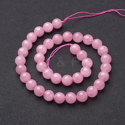 Natural Rose Quartz Beads Strands X-GSR10mmC034-1